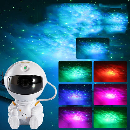 Proiettore Astronauta a LED con Effetto Galassia e Stelle